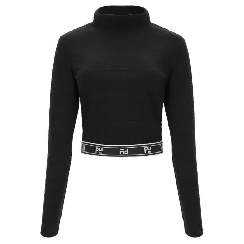 Freddy Norwegian Print Crop - Black