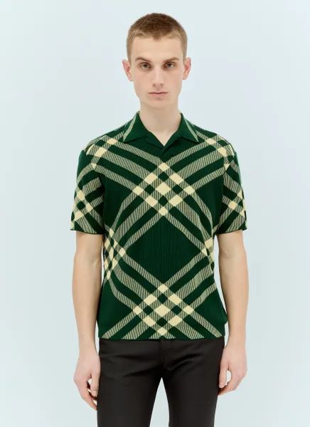 Check Polo Top
