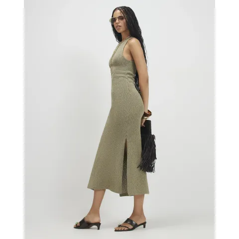 River Island Textured Midi Dress