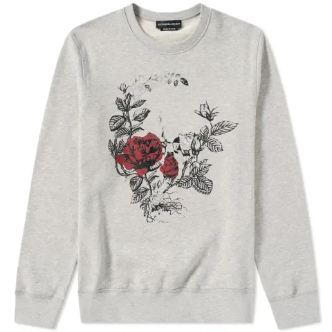Floral Skull Crew Sweat