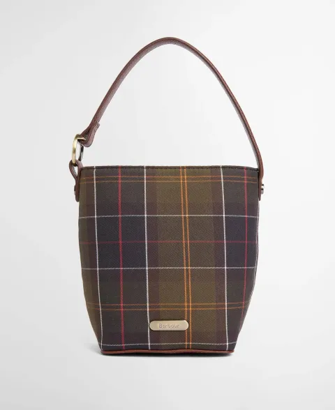 BARBOUR Cedar Mini Tartan Bucket Bag