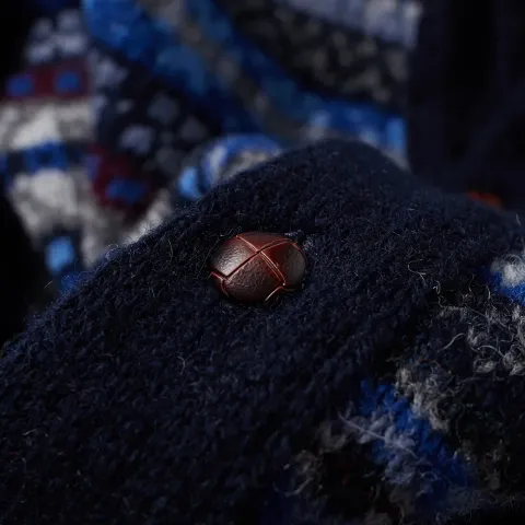 Jamieson's of Shetland Fair Isle Shawl Collar Cardigan