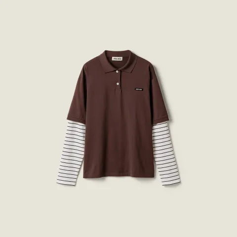 Jersey polo shirt
