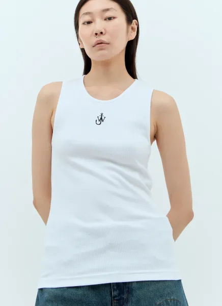 Anchor Embroidery Tank Top