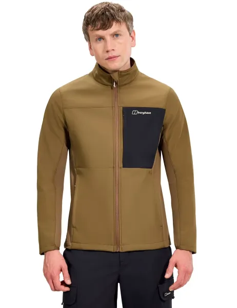 Berghaus Ghlas 3.0 Water Resistant Softshell Jacket Chocolate