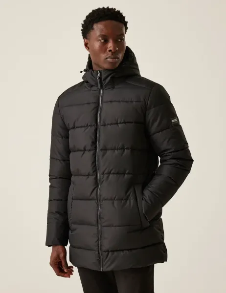 Regatta Lakiver Hooded Puffer Jacket Black