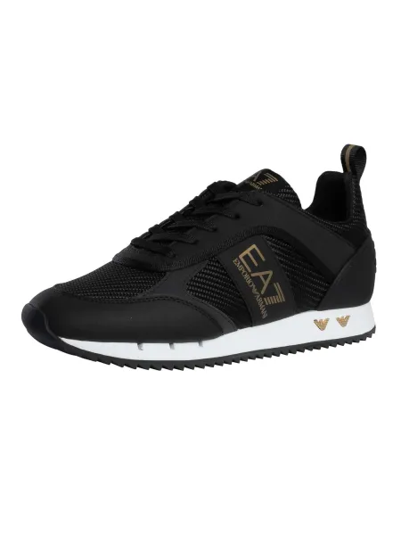 EA7 Emporio Armani Carbon Mesh Logo Trainers