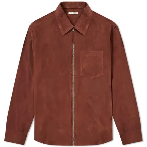 Suede Zip Shirt