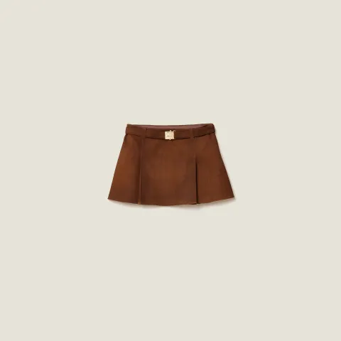 Suede skirt