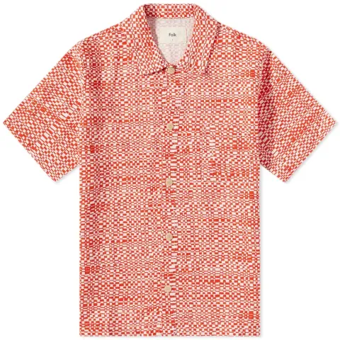 Warp Print Vacation Shirt