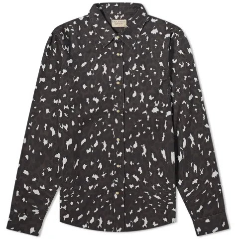 Nudie Chuck Black Leopard Shirt