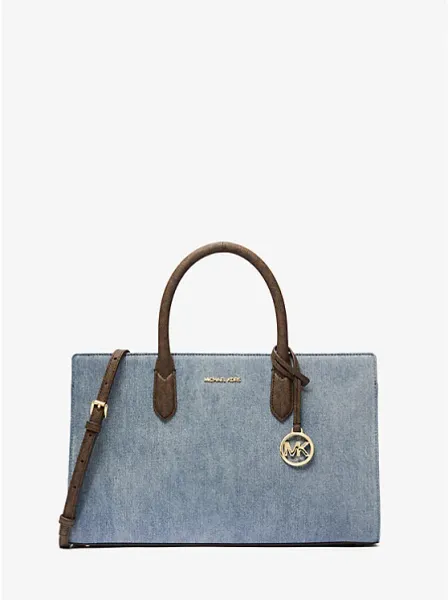 Scarlett Medium Denim Satchel