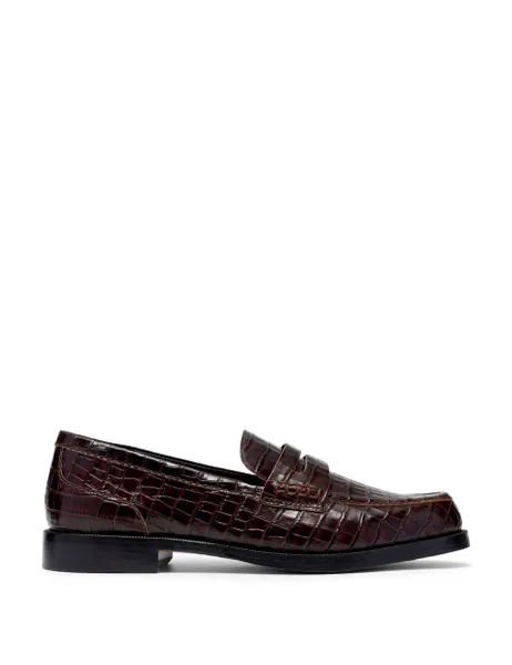 Clarks Straven2 Penny Brown Croc Brown