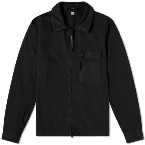 Patch Logo Zip Overshirt