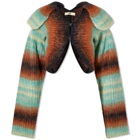 Precious Cropped Gradient Cardigan