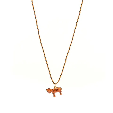 Enamel Tiger Necklace