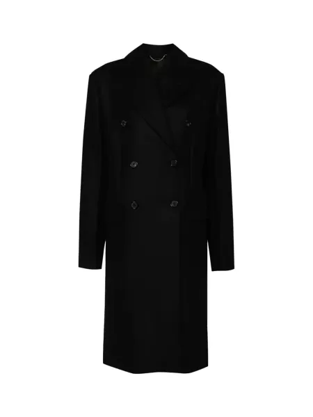 Broad Midi Coat Black