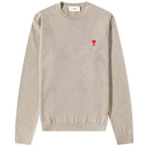 AMI Small A Heart Crew Knit