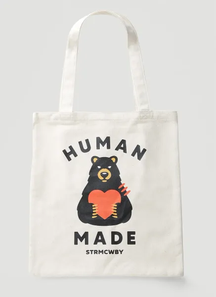 Book Bear Tote Bag