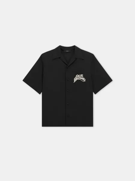 HOLLYWOOD CAMP SHIRT - Black