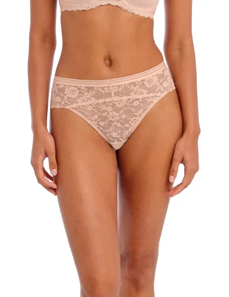Freya Offbeat Floral Lace Bikini Knickers Beige