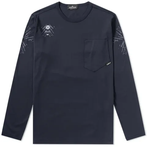Long Sleeve Garment Dyed Graphic Tee