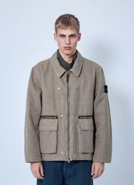 Stone Island Textured Zip Jacket