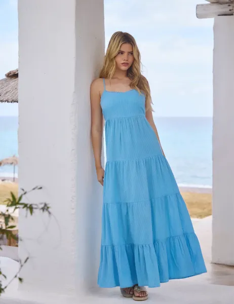 South Beach Pure Cotton Maxi Beach Dress