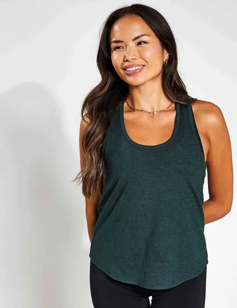Girlfriend Collective Reset Relaxed Vest Top Dark Green