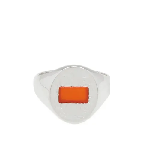 11 Red Agate Signet Ring