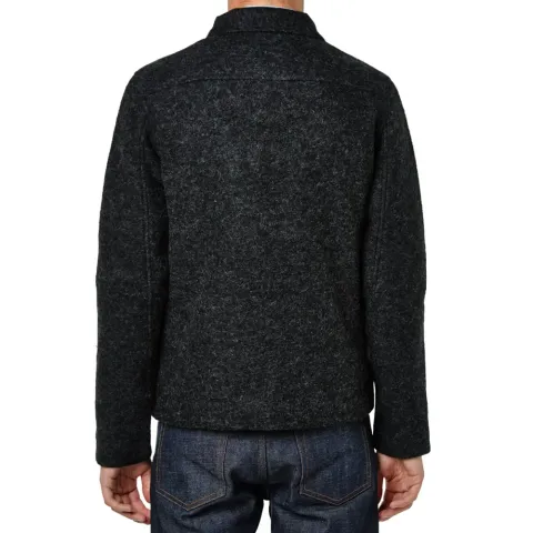 Layered Wool Pocket Jacket
