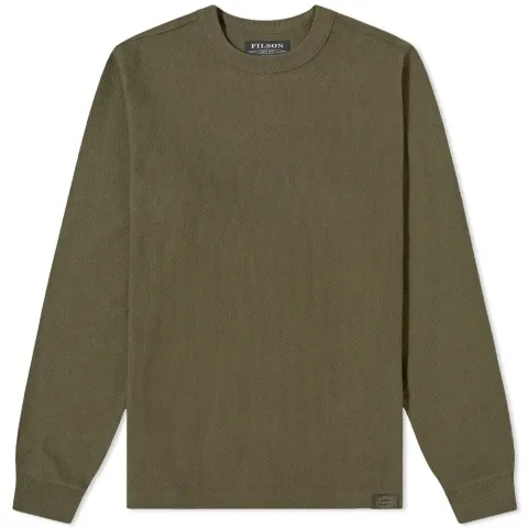 Waffle Knit Thermal Crew
