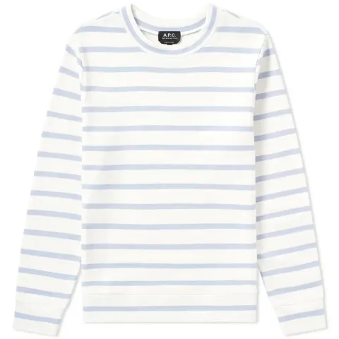 A.P.C. Tebow Stripe Crew Sweat