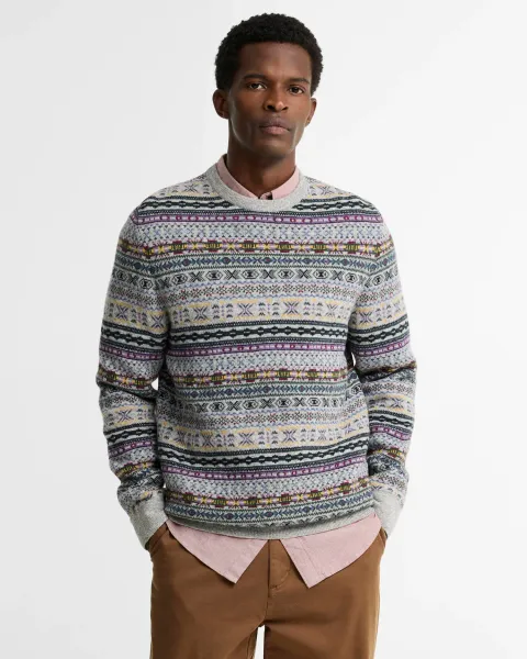 BARBOUR Dalehead Fair Isle Crew Neck Jumper