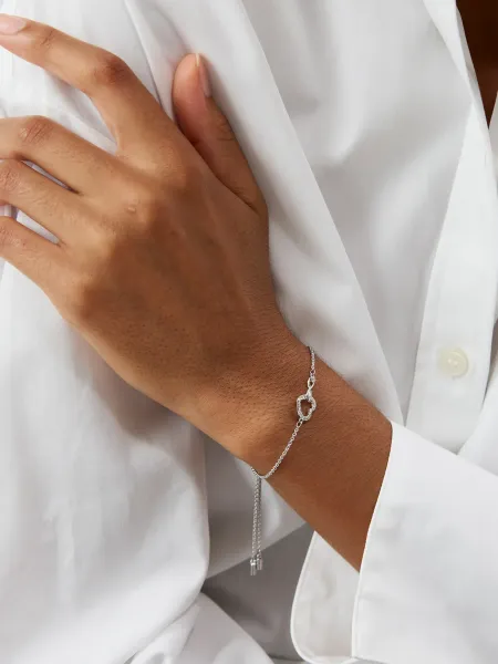 Swarovski INFINITY:BRACELET SIMPLE CRY/RHS M (Silver)