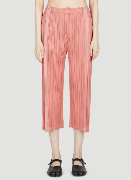 Cropped Pleated Pants