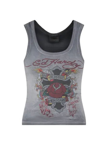 Cotton In Memory Of When I Cared Vest Top