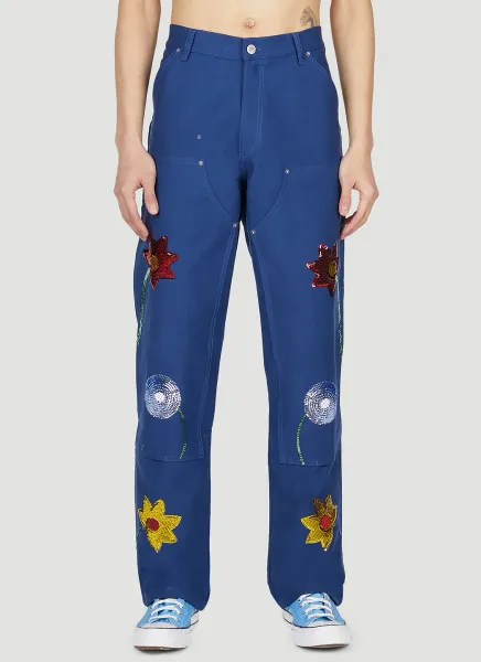 Embroidered Cargo Pants