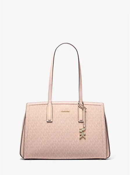 Laila Medium Signature Logo Tote Bag
