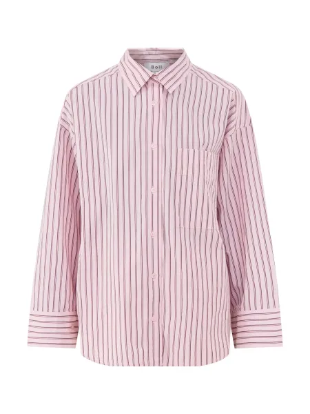 Boii Cotton Fie Stripe Shirt - Lolly Stripe
