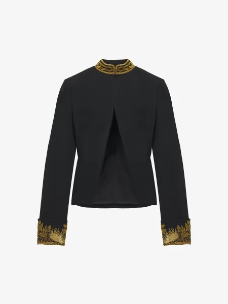 Goldwork Border Embroidery Cutaway Jacket