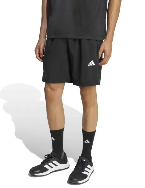 Adidas Essentials Base 3 Stripes Woven Shorts Black
