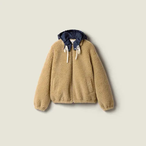Fleece blouson jacket