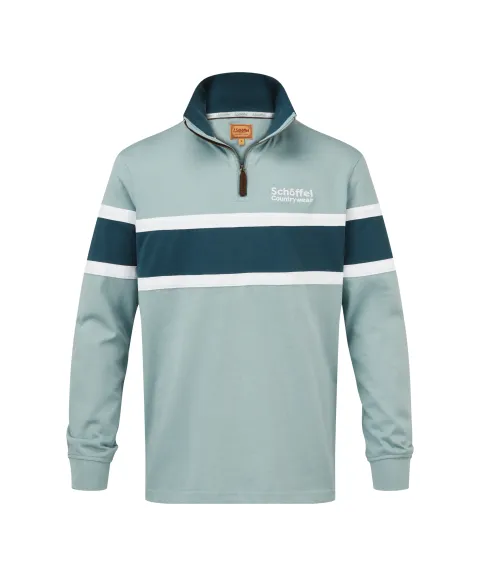 Schöffel Country Exmouth Heritage Quarter Zip - Powder Blue