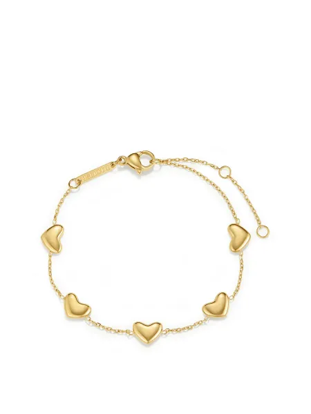 D. Louise Bubble Heart Multi Charm Bracelet
