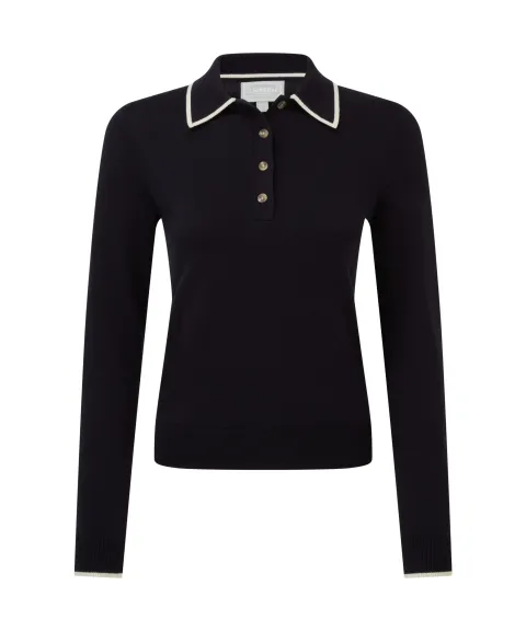 Schöffel Country Portloe Jumper - Navy/Dove