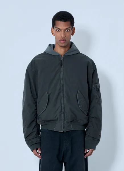 Hooded Bomber Jacket