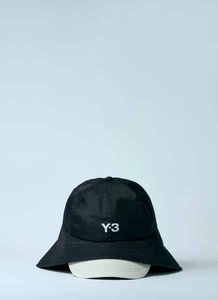 Logo Print Bucket Hat With Straps