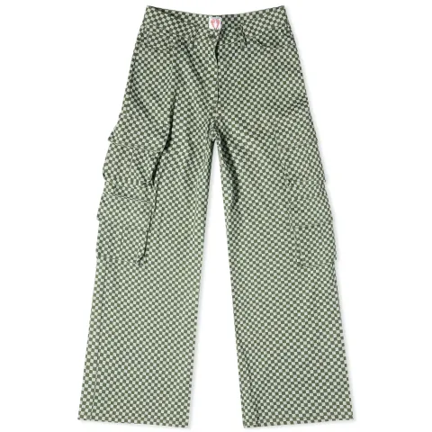Wide Leg Cargo Trousers