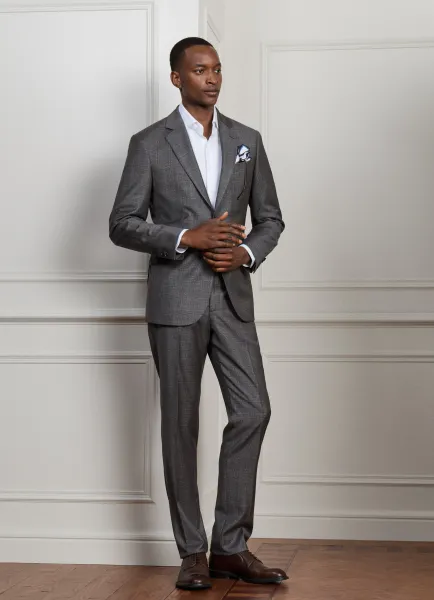 Wool Prince of Wales Suit - Woven in Italy